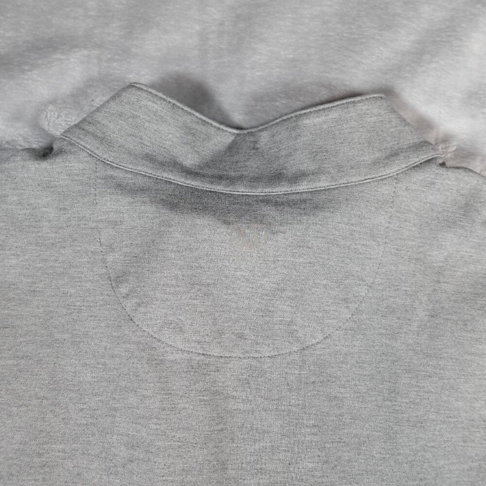 Mizzen Main 1/4 Zip Pullover Mens XL Rayon Stretch Athletic Golf Gray - Picture 5 of 10